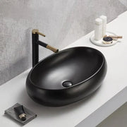 Above Counter Ceramic Basin Gloss White/Matt Black/Matte Black And White 600*400*150mm - FIL Kitchen Bathroom