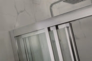 FRAMED 3 PANELS SLIDING DOOR CHROME FIL Kitchen Bathroom