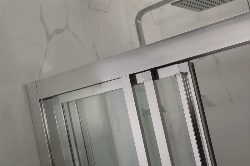 FRAMED 3 PANELS SLIDING DOOR CHROME FIL Kitchen Bathroom