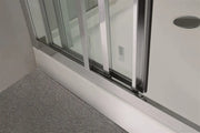FRAMED 3 PANELS SLIDING DOOR CHROME FIL Kitchen Bathroom