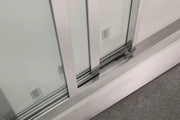 FRAMED 3 PANELS SLIDING DOOR CHROME FIL Kitchen Bathroom