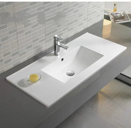 Poseidon White Polyurethane PVC -Standard Wall Hung Vanity (1200mm/1500mm) - FIL Kitchen Bathroom