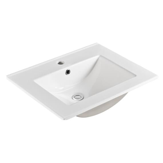 Poseidon White Polyurethane PVC -Standard Wall Hung Vanity (600mm)