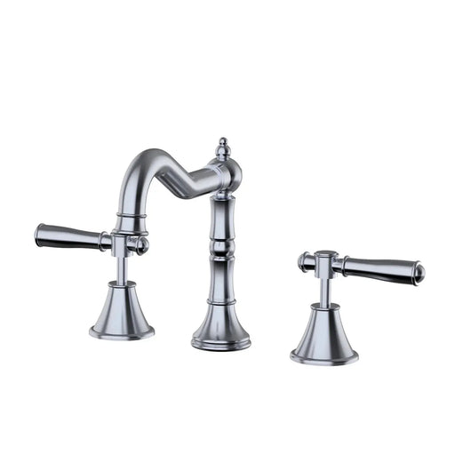 IKON Clasico Chrome Basin Mixer Set Brass/Ceramic Handle - FIL Kitchen Bathroom