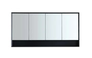 MATTE BLACK SHAVING CABINET 1500MM FIL Kitchen Bathroom