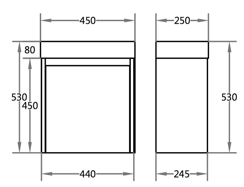 Wall Hung Polyurethane PVC cabinet with Poly Marble Top - FIL Kitchen Bathroom