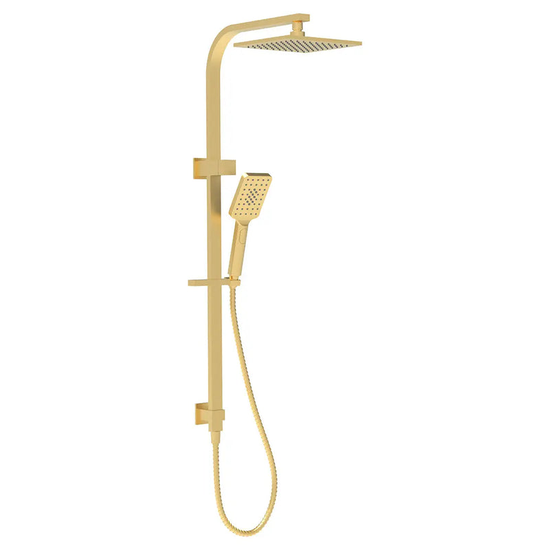 EDEN SQUARE MULTIFUNCTION SHOWER SET CHROME & COLOURED FIL Kitchen Bathroom