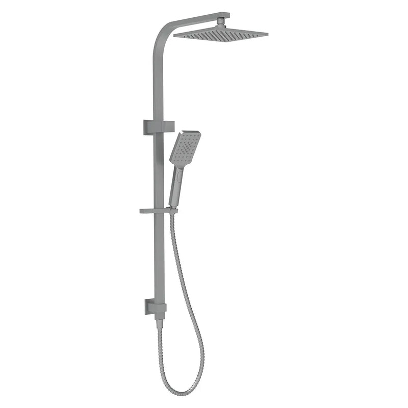 EDEN SQUARE MULTIFUNCTION SHOWER SET CHROME & COLOURED FIL Kitchen Bathroom