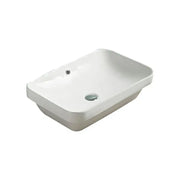 Insert Ceramic Basin Gloss White Rectangle 605*405*155mm - FIL Kitchen Bathroom
