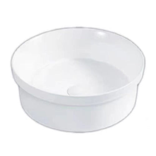 Insert Ceramic Basin Gloss White Round  360*360*120mm