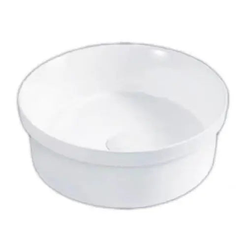 Insert Ceramic Basin Gloss White Round  360*360*120mm - FIL Kitchen Bathroom