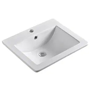 Insert Ceramic Basin Gloss White Rectangle 535*450*180mm