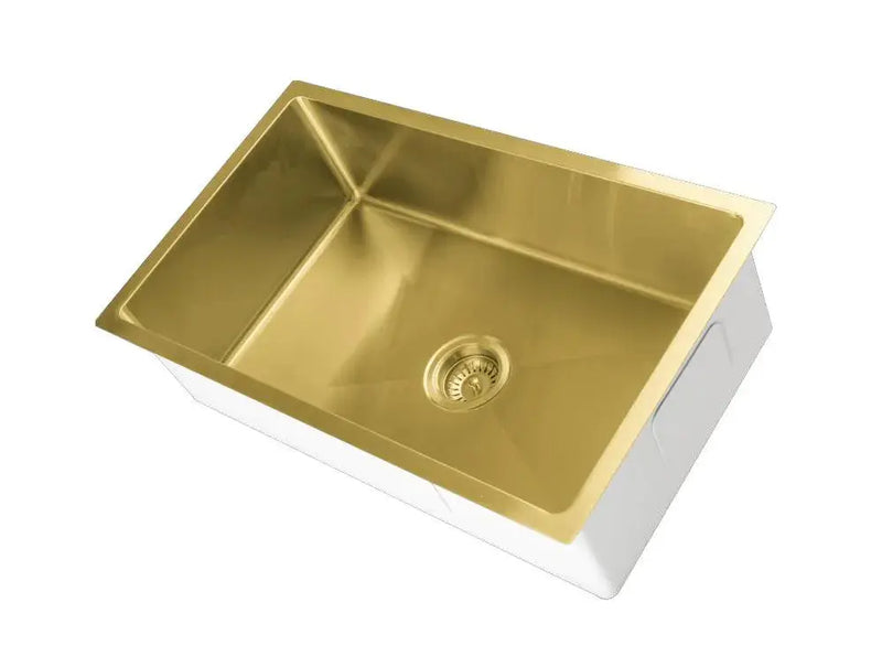 Brushed Gold Stainless Steel Sink (810*450*220mm) POSEIDON