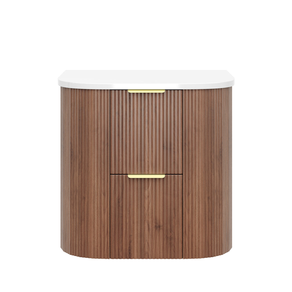 CETO Artis Wall-Hung PVC Curved Cabinet with Soft-Close Drawers 600/750/900/1200/1500