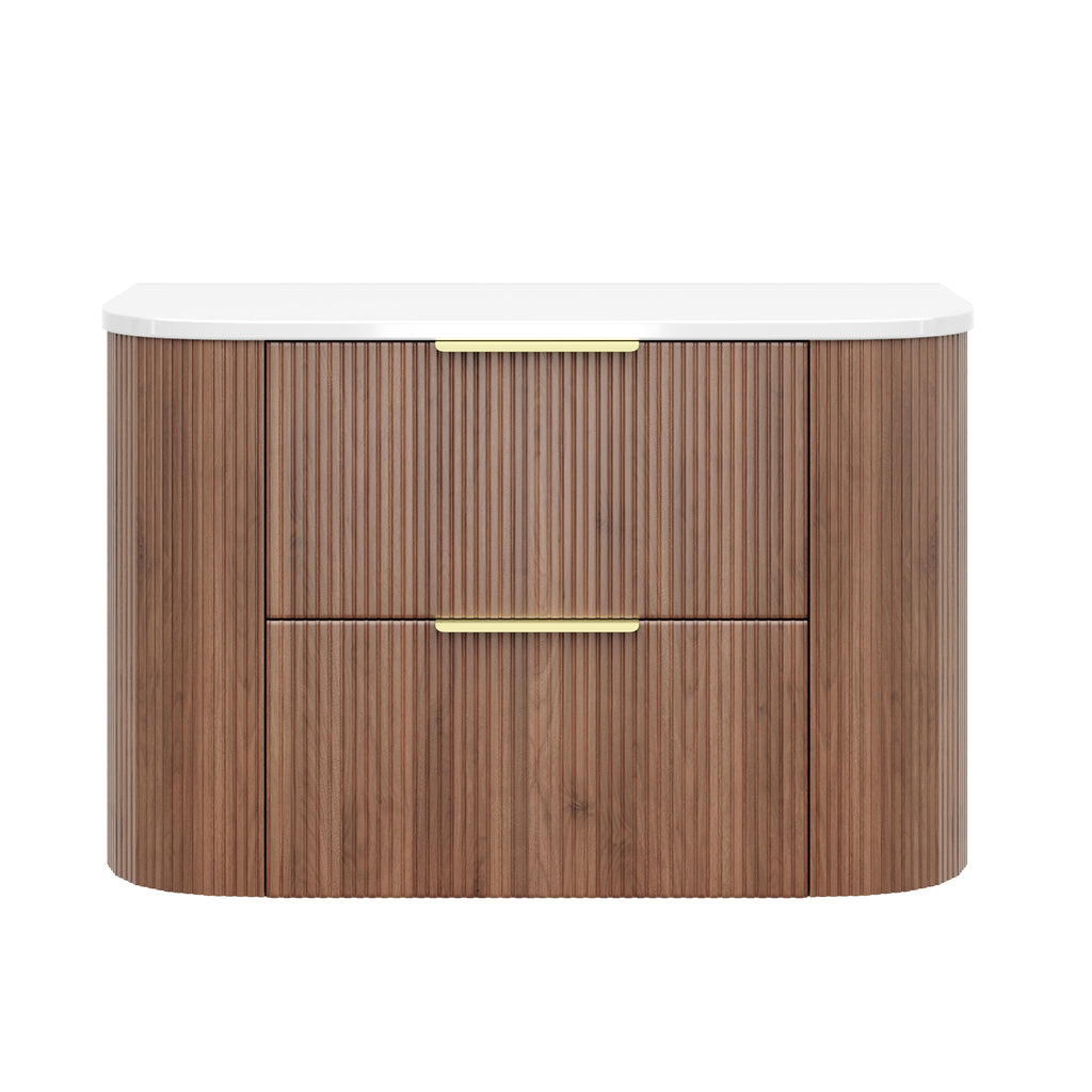 CETO Artis Wall-Hung PVC Curved Cabinet with Soft-Close Drawers 600/750/900/1200/1500