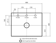 Brighton Floor Standing Vanity PVC Matte White 600mm/750mm/900mm - FIL Kitchen Bathroom
