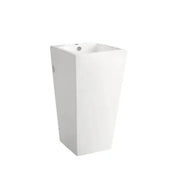 Freestanding art basin Gloss White Fine Ceramic 510mmX460mmX850mm - FIL Kitchen Bathroom