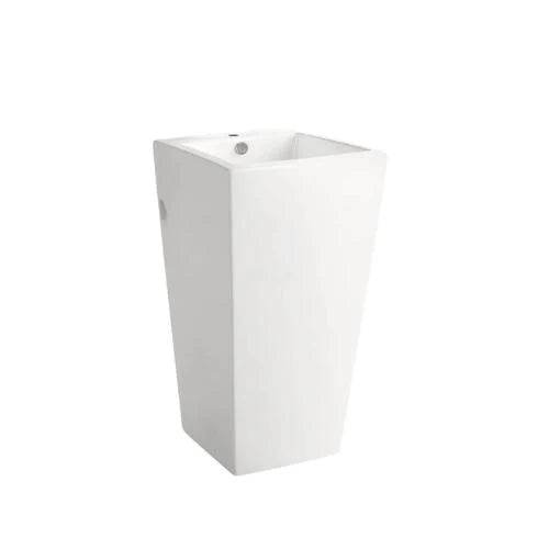 Freestanding art basin Gloss White Fine Ceramic 510mmX460mmX850mm