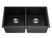 KITCHEN SINK QUARTZ UNDERMOUNT MATTE BLACK/MATTE WHITE 813mm POSEIDON