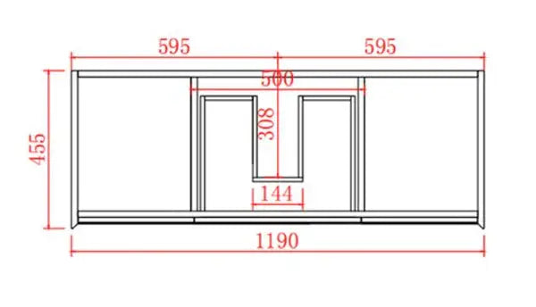 MATTE WHITE AND MATTE BLACK PVC WALL HUNG VANITY 600/750/900/1200/1500mm POSEIDON