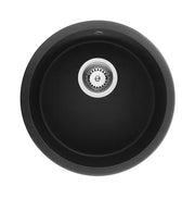 KITCHEN SINK QUARTZ UNDERMOUNT MATTE BLACK 466mm POSEIDON