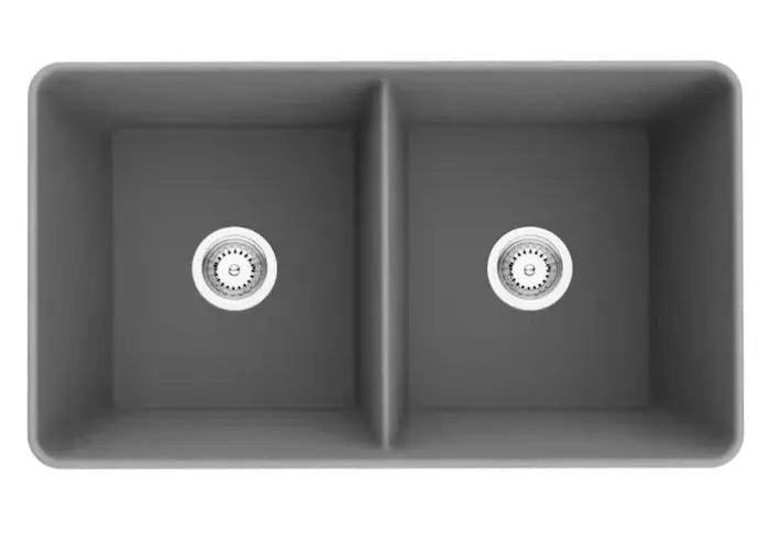 KITCHEN SINK QUARTZ UNDERMOUNT Matte Black/Matte White/Matte Grey 838mm POSEIDON