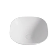 Elba Solid Surface Stone Square Basin Matte White 400x400x140mm - FIL Kitchen Bathroom