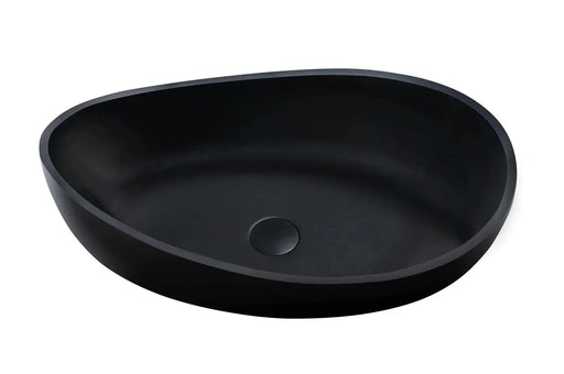Waverly Above Counter Basin Matte Black 600mmX370mmX190mm POSEIDON