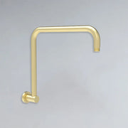 Round Rectangle Curved Shower Arm Brushed Gold - PRY020-BG - FIL Kitchen Bathroom
