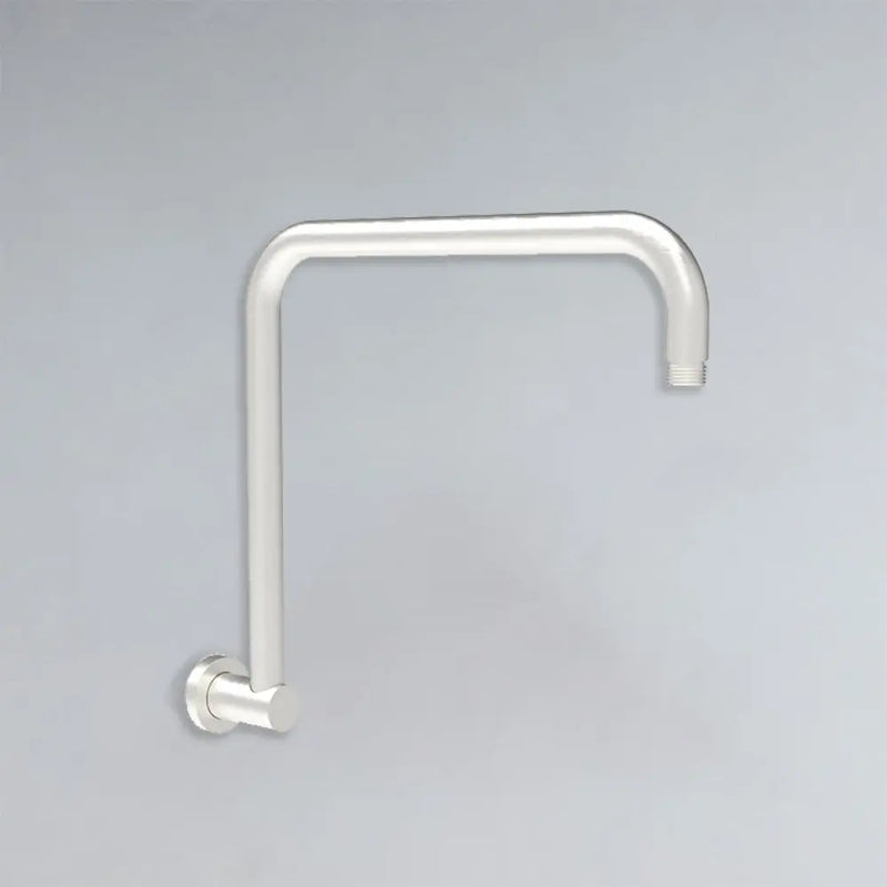 Round Rectangle Curved Shower Arm Brushed Nickel - PRY020-BN - FIL Kitchen Bathroom