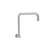 Round Rectangle Curved Shower Arm Gun Metal - PRY020-GM - FIL Kitchen Bathroom