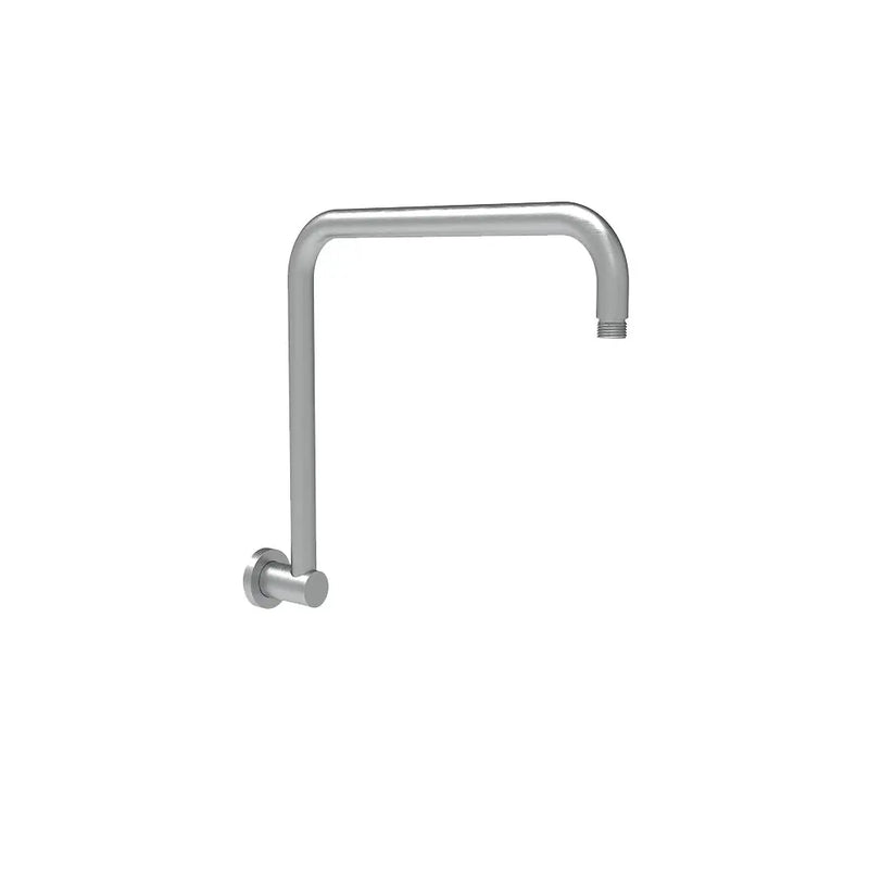 Round Rectangle Curved Shower Arm Gun Metal - PRY020-GM - FIL Kitchen Bathroom