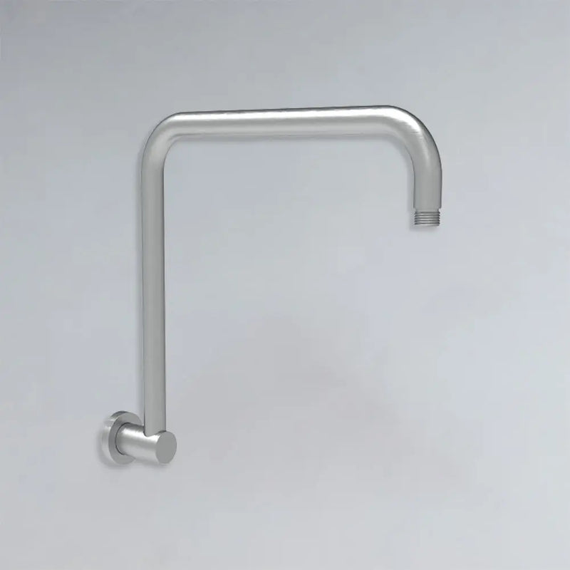 Round Rectangle Curved Shower Arm Gun Metal - PRY020-GM - FIL Kitchen Bathroom