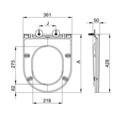 Slim UF Toilet Seat – Gloss White mercioaustralia