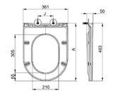 Slim UF Toilet Seat – Gloss White mercioaustralia