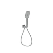 EDEN SQUARE HAND SHOWER ON WALL OUTLET BRACKET CHROME / MATTE BLACK FIL Kitchen Bathroom