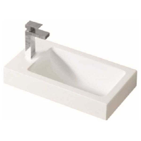 450x250x880mm Freestanding Narrow Bathroom Vanity Polyurethane White PVC