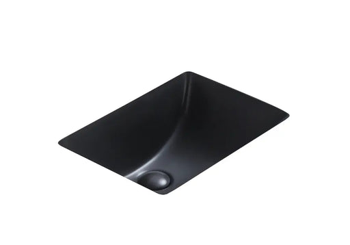 UNDER COUNTER BASIN MATTE BLACK 455MM POSEIDON