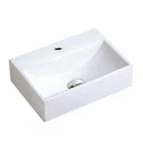Ultra Slim Wall Hung/Above Counter Basin Gloss White 330mm/375mm/410mm/420mm/460mm