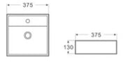 Ultra Slim Wall Hung/Above Counter Basin Gloss White 330mm/375mm/410mm/420mm/460mm - FIL Kitchen Bathroom