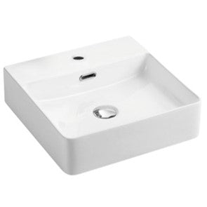 Ultra Slim Wall Hung/Above Counter Basin Gloss White 330mm/375mm/410mm/420mm/460mm