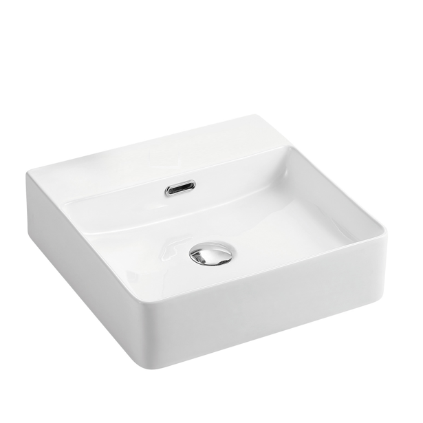 Ultra Slim Wall Hung/Above Counter Basin Gloss White 330mm/375mm/410mm/420mm/460mm