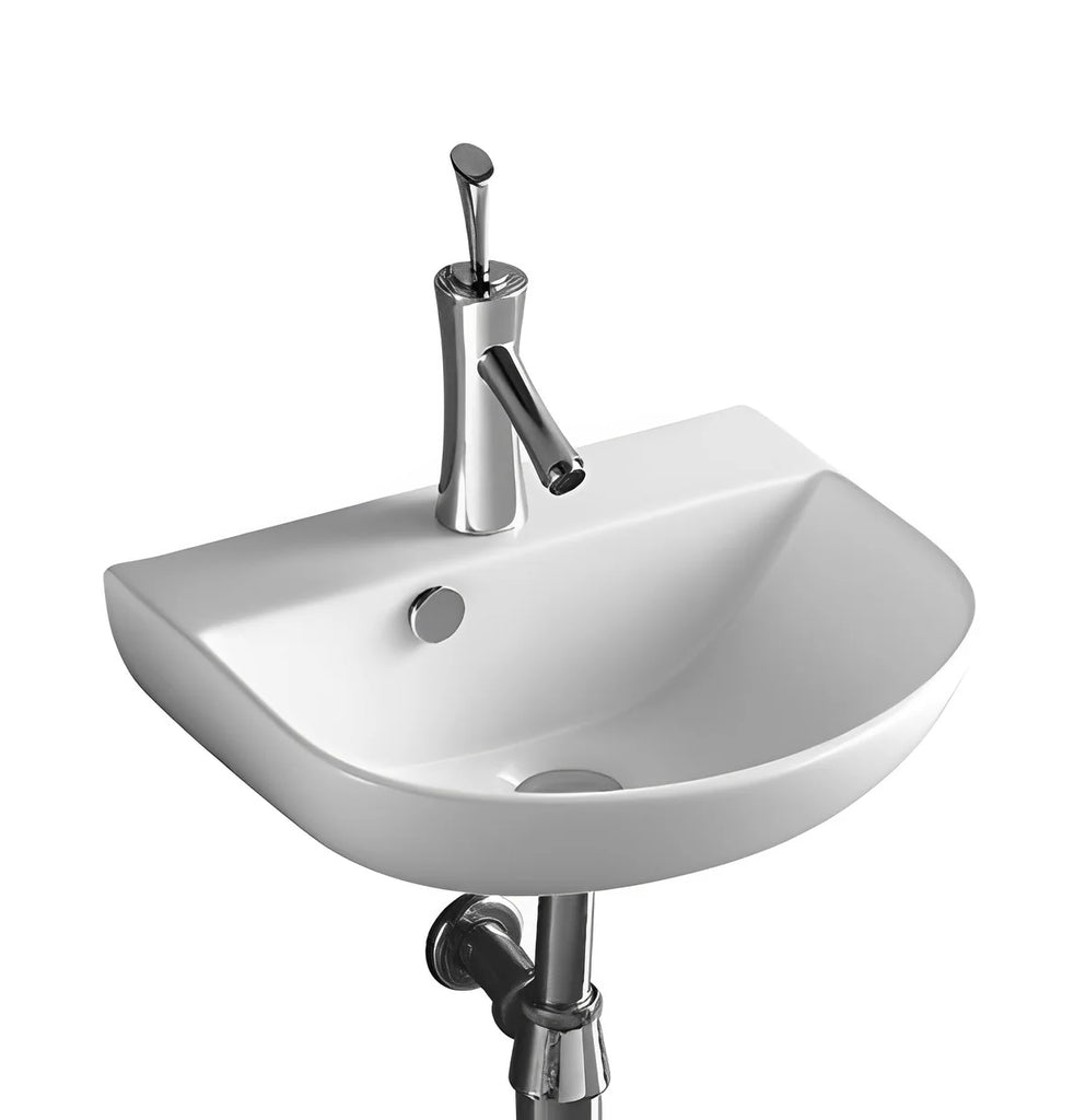 Care Wash Basin Wall Hung Gloss white 440*360*180mm
