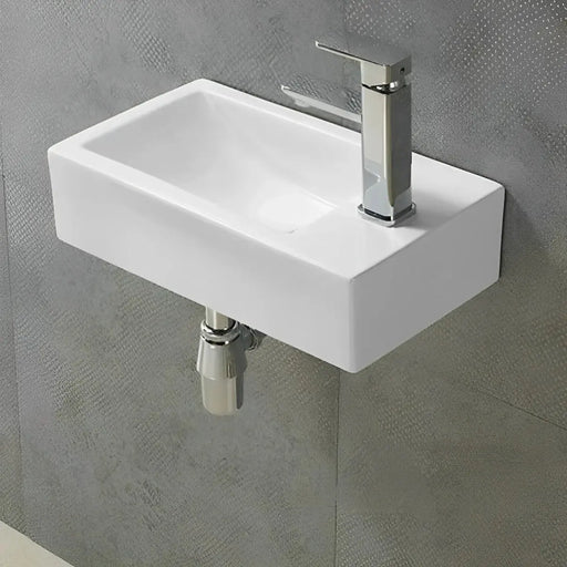 Wall Hung Basin Left/Right hand bowl 455*250*120mm - FIL Kitchen Bathroom