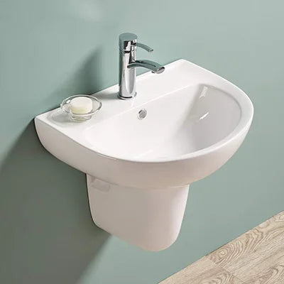 Care Wash Basin Wall Hung Gloss White 550*440*140 mm