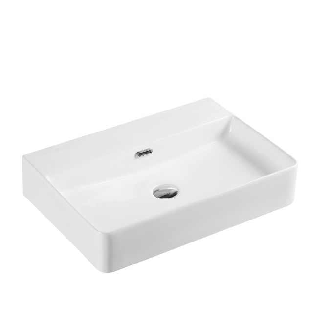 Ultra Slim Wall Hung/Above Counter Basin Gloss White 515mm/500mm/520mm/600mm/700mm