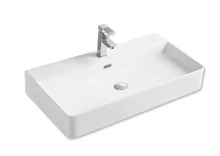 Ultra Slim Wall Hung/Above Counter Basin Gloss White 515mm/500mm/520mm/600mm/700mm - FIL Kitchen Bathroom