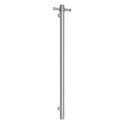 THERMOGROUP STRAIGHT ROUND VERTICAL SINGLE HEATED TOWEL RAIL 900MM - FIL Kitchen Bathroom