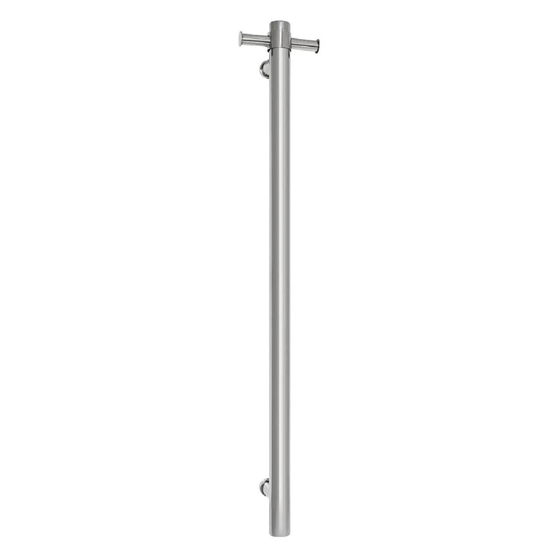 THERMOGROUP STRAIGHT ROUND VERTICAL SINGLE HEATED TOWEL RAIL 900MM - FIL Kitchen Bathroom