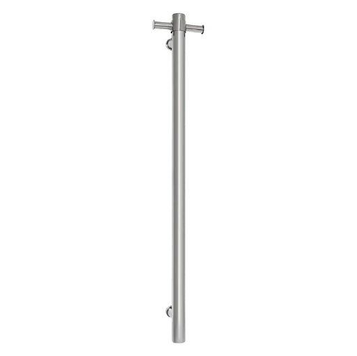 THERMOGROUP STRAIGHT ROUND VERTICAL SINGLE HEATED TOWEL RAIL 900MM - FIL Kitchen Bathroom